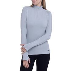 Damen Fusion Quickdry Leichtes Laufshirt Mit Reißverschlusstasche - Black Stealth