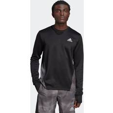 Adidas Own The Run Colorblock Sweatshirt - Black/Grey Six/Grey Two