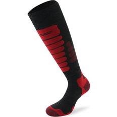 Rød - Træningstøj Strømper Lenz Skiing 3.0 Socks, black-grey-red