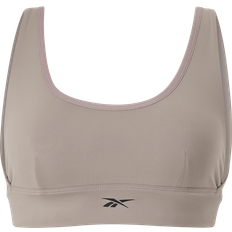 Beige - Löpning Underkläder Reebok Performance Sport-bh Studio Stripped Minimalist Bra