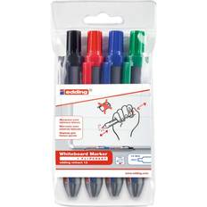 Edding whiteboard Edding Whiteboard Marker 4pcs Multicolour Retractable 12