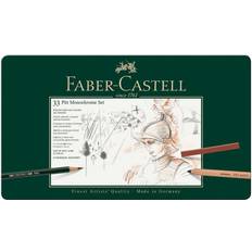 Multicoloured Graphite Pencils Faber-Castell Pitt Monochrome set of 33