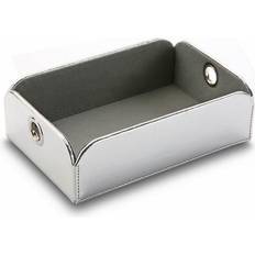 Køkkentilbehør BigBuy Home Bakke til småting Versa Sølv Polyskin Metal (13 x 6,5 x 20 cm) Serveringsbakke