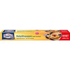 Bakplåtspapper Toppits Bakplåtspapper Rulle 8M Glidfri Bagepapir 2stk