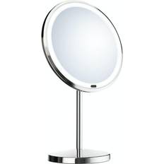 Beslagsboden Sminkspegel fristående i krom och med LED