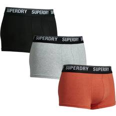 Superdry Multi Triple Pack Boxer Shorts 3-pack - Black/Orange/Grey