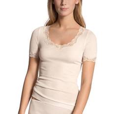 Silke/Siden Shapewear & Underplagg Calida Richesse Lace Short-sleeve Top