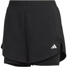 Adidas Shorts Adidas Made for Training Minimal Two-in-One Shorts Black Female