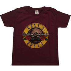 Guns N' Roses Kids T Shirt Classic Band Logo Official Maroon Ages 3-14 Yrs (13/14 Yrs)