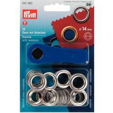 Garne & Handarbeitsbedarf Prym Ösen und Scheiben 14 mm Silber