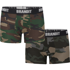 Brandit Unterwäsche Brandit 2er Logo Boxershorts - Schwarz