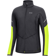 Gore Thermo Zip Langarmshirt - Black/Neon Yellow
