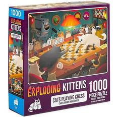 Exploding Kittens Exploding Kittens Cats Playing Chess 1000 Pieces