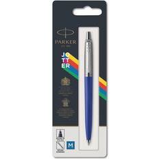 Parker Jotter Originals Blue Navy Ballpoint Pen with Chrome trims medium Point Blister