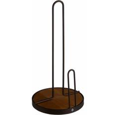 Kitchen roll holder Premier Housewares Kitchen Roll Holder, Wood Bronze Powder Coated Finish Hushållspappershållare