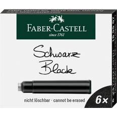 Fyldepen patron sort Faber-Castell Skriveredskaber fra, fyldepen patron sort 6 stk