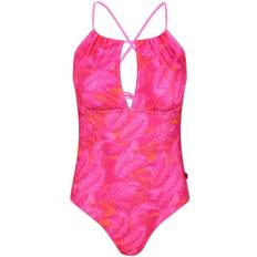 Multicolour Swimsuits Regatta Womens/Ladies Halliday One Piece Swimsuit (Pink Fushion)