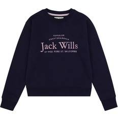 Kids Girls Script Crew Neck Sweatshirt