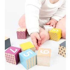 Bigjigs Cubos De Madera 6 Meses Aprender A Contar