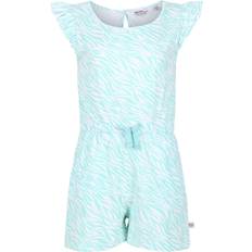 Blu Tute corte Regatta Girls Dasie Zebra Print Ruffle Playsuit