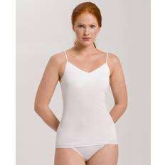 L Shapewear & Unterwäsche Hanro Cotton Seamless Padded Spaghetti Top Colour: Black