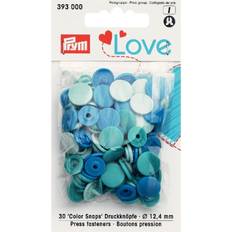 Prym Color Snaps Trykknapper Plast Rund 12,4mm Ass Turkis 30 stk