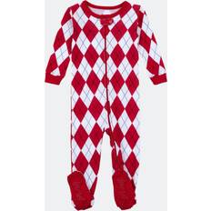 1-3M Nightwear Leveret Baby Unisex (NB-24M) Footie Argyle Pajamas