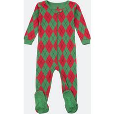 Leveret Toddler Unisex Footie Argyle Pajamas