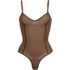 Item m6 Item m6 All Mesh Shape Bodysuit Cacao X
