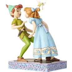 Disney Figurer Disney Disney Traditions Peter Pan, Wendy, and Tinker Bell An Unexpected Kiss by Jim Shore Statue