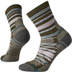 Hiking - White Socks Smartwool Women's Hike Light Cushion Stitch Stripe Crew Socks