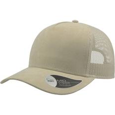 Atlantis Faux Suede 5 Panel Trucker Cap - Burgunder