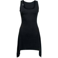 Spiral Goth Bottom Camisole Dress - Black