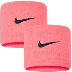 Grau Schweißband Nike Swoosh Wristbands - Pink Gaze/Oil Grey