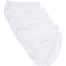 Green - Women Panties Hanes 43H6Cc Ultimate Cotton P6 HiCutWhite/White/White/White/Wh/Wh8