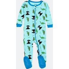 Leveret Kids Footed Cotton Pajama Dinosaur