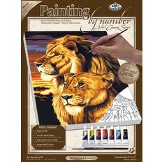 Plastique Livres de Coloriage Royal & Langnickel Brush Paint By Number Kits 9 x 12