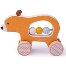 Wooden Toys Cars Bigjigs BJT32005 Push Along Bear