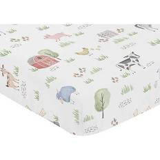 Sweet Jojo Designs Farm Animals Collection Crib Sheet 28x52"