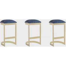 Brass Bar Stools Manhattan Comfort Aura Bar Stool 28.5" 3