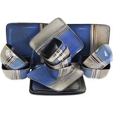 Elama Uptown Loft 16 Piece Dinnerware Set Dinner Set 16pcs