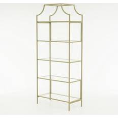 Gold Shelves Sauder International Lux Book Shelf 70.9"