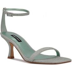 Nine West Green Slippers & Sandals Nine West Ripe - Light Green Glitter