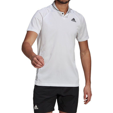 Adidas Club Tennis Ribbed Polo Shirt Men - White/Black