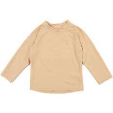 Elastane UV Shirts Children's Clothing Leveret Long Sleeve Rash Guard - Beige