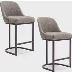 Leick Home Barrelback Bar Stool 39" 2pcs