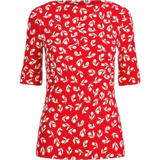 Lauren Ralph Lauren Judy Top - Lipstick Red/Cream