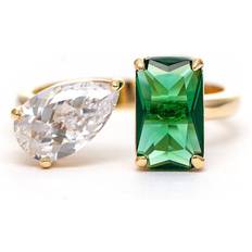 Rivka Friedman 18K Plated CZ Ring