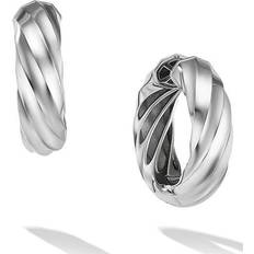 Jewelry David Yurman Sterling Cable Edge Hoop Earrings