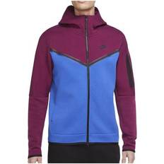 Nike Sportswear Tech Fleece Hoodie Men - Sangria/Game Royal/Black